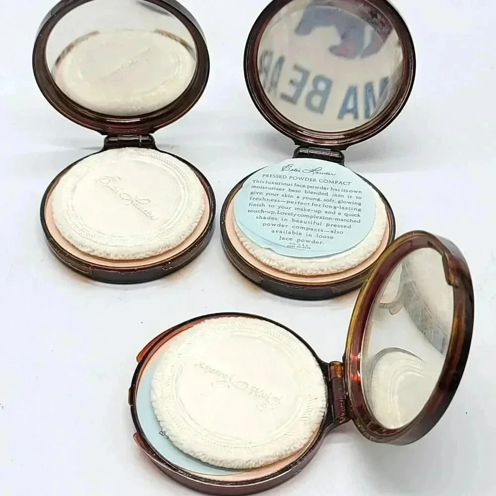 Vintage Estee Lauder Youth Dew Compact Powder Honey Glow 4/10 oz. LOT OF 3